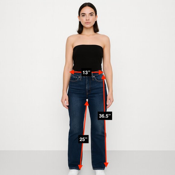 Levi Ribcage Straight Jeans Size 27 - Picture 2 of 6